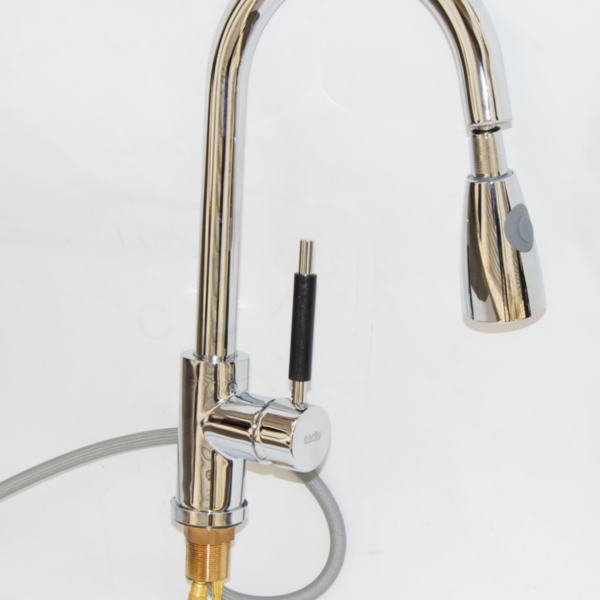 GRIFO DE COCINA MEZCLADOR DE DUCHA DE MANO EXTRAÍBLE FREGADERO MONOMANDO CROMADO 959