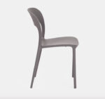 SILLA DE POLIPROPILENO COCINA BAR RESTAURANTE SILLAS DE JARDÍN INTERIOR EXTERIOR GRIS PALOMA 528
