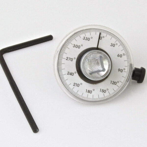 LLAVE DINAMOMÉTRICA DINAMOMÉTRICA 0-360° 1/2" GONIÓMETRO DE TALLER COCHE DE MOTOCICLETA 756sa