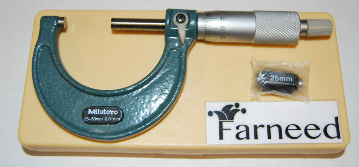 12193 MICRÓMETRO ANALÓGICO CENTESIMAL 0 -25 mm MEDIDOR DE ESPESORES MIT 1 339