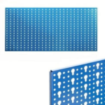 PANEL PERFORADO PARA HERRAMIENTAS HERRAMIENTAS PARED DE TALLER GANCHOS DE PARED AZULES