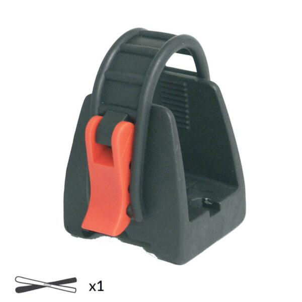 PORTAESQUÍS UNIVERSAL PARA 1 PAR DE BARRAS DE TECHO DE ESQUÍ CAR 065 DC