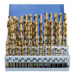 JUEGO 51 BROCAS DE TIERRA DECIMAL 1 A 6 TALADRO ACERO HIERRO TITANIO HSS 51SA