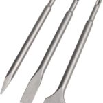 JUEGO DE CINCEL 3 PIEZAS CINCEL SDS PLUS PUNTA PLANA PARA MARTILLO DE DEMOLICIÓN 344OX