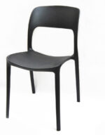 KIT 2 SILLAS POLIPROPILENO COCINA BAR RESTAURANTE SILLA INTERIOR EXTERIOR NEGRO 504V