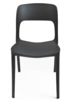 KIT 6 SILLAS POLIPROPILENO COCINA BAR RESTAURANTE SILLA INTERIOR EXTERIOR NEGRO 504V