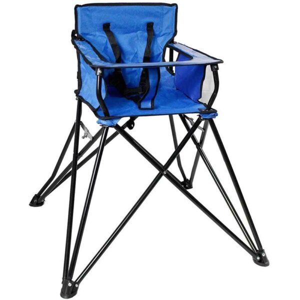 TRONA PARA NIÑOS PLEGABLE CAMPING AZUL 79cm 546ds