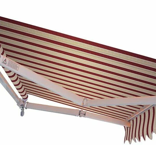 TOLDO BALCÓN EXTERIOR ENROLLABLE 4x2,5mt RECLINABLE BEIGE/BURDEOS 157