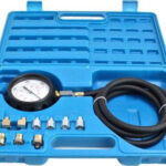 KIT DE PROBADOR DE PRESIÓN DE ACEITE DE MOTOR DE AUTOMÓVIL 12 PIEZAS ADAPTADORES DE MANÓMETRO 24PT sa