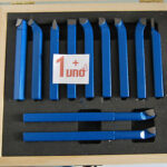 HERRAMIENTAS DE CORTE CUCHILLAS DE ACERO PARA TORNO 10X10 MM 11 PIEZAS PCS CAJA SOLDADA ox