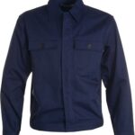 CHAQUETA DE TRABAJO AZUL CHAQUETA CHAQUETA DE ALGODÓN CON BOLSILLOS uniforme de trabajador