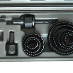 CORTADORES SIERRA AGUJERO CORTADOR BROCA EN ESTUCHE 11pcs MADERA PLACA DE YESO negro