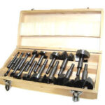 Juego de brocas avellanadoras para madera Forstner Cutters12 piezas en estuche Brocas de bisagra