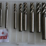 FRESO DE 4 FLAUTAS HSS CABEZA PLANA 2 JUEGO DE 12 MM 10 PIEZAS FRESA 502