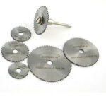 JUEGO DE 6 PIEZAS DE DISCOS DE DIAMANTE PARA MADERA, PVC, MODELOS DE PLÁSTICO, CORTADORES DRIMEL