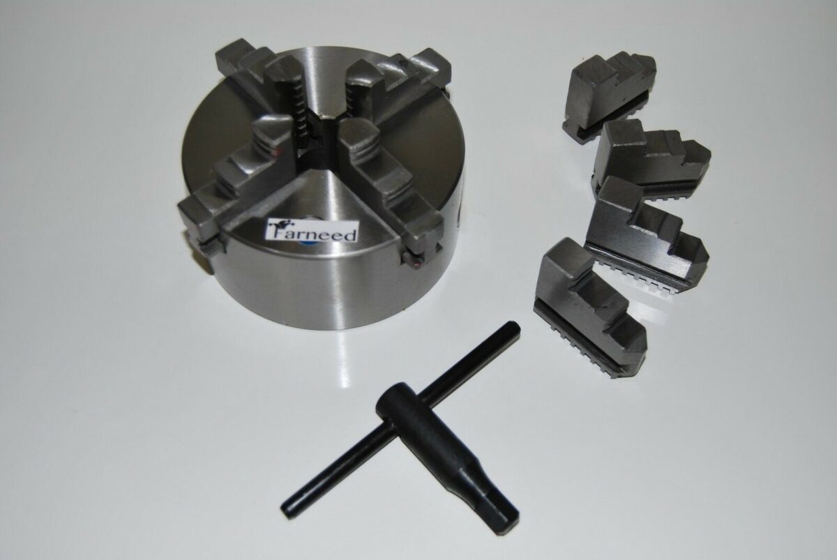 MANDRIL AUTOCENTRANTE PARA TORNO 4+4 MORDAZAS 80mm mordazas precisión