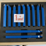 HERRAMIENTAS DE CORTE CUCHILLAS DE ACERO PARA TORNO 12X12 MM 11 PIEZAS CAJA SOLDADA