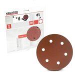 5 PIEZAS DISCOS PAPEL DE LIJA LIJADORA DE PARED LIJADORA GRANO 60 225MM 637