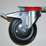 Rueda Para Carros con Freno Carro Industrial Base Giratoria 5' 12.5 cm