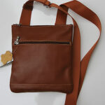 BOLSO BANDOLERA HOMBRE CUERO MARRÓN GENUINO MADE IN ITALY BOLSO BANDOLERA CUERO 420