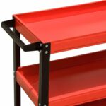 CARRO 3 ESTANTES CON RUEDAS PORTAHERRAMIENTAS HERRAMIENTAS TALLER HERRAMIENTA DE GARAJE RO