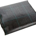 LÁMINA DE ACOLCHADO ANTICORREAS DE POLIPROPILENO VERDE A CUADROS NEGROS MT 100 X 1,5 mt