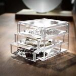 ORGANIZADOR DE COSMÉTICOS ORGANIZADOR DE COSMÉTICOS EXPOSITOR DE MAQUILLAJE 3 CAJONES