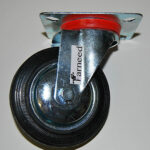 RUEDA PARA CARRO CARROS RUEDAS BASE GIRATORIA 3' 7,5 cm INDUSTRIAL 199