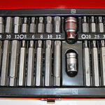 KIT JUEGO DE PUNTAS 40 PIEZAS LLAVES DE VASO TORX HEXA EXA XZN 1/2" 3/8" 011