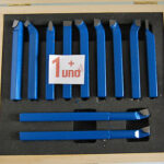 HERRAMIENTAS DE CORTE CUCHILLAS DE ACERO PARA TORNO 16X16 MM 11 PIEZAS CAJA SOLDADA