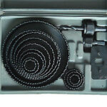 SIERRAS CORTADORES CORTADORES DE AGUJEROS BROCAS EN ESTUCHE 16 piezas MADERA PLACA DE YESO OX