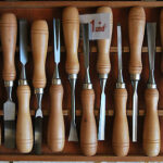 JUEGO DE HERRAMIENTAS DE MADERA DE 12 PIEZAS DE TRINCHAR GUBIAS CINCELES