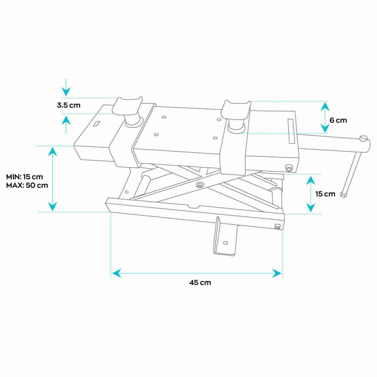 GATO ELEVADOR DE MOTOCICLETA GATO ELEVADOR DE MOTOCICLETA ELEVADOR DE HASTA 500 KG 921