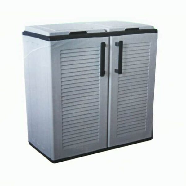 MUEBLE DE RESINA BALCÓN EXTERIOR BAJO CAJA DE JARDÍN 84x68x37cm 480AP