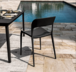SILLA DE POLIPROPILENO COCINA BAR RESTAURANTE SILLAS DE JARDÍN INTERIOR EXTERIOR NEGRO 504