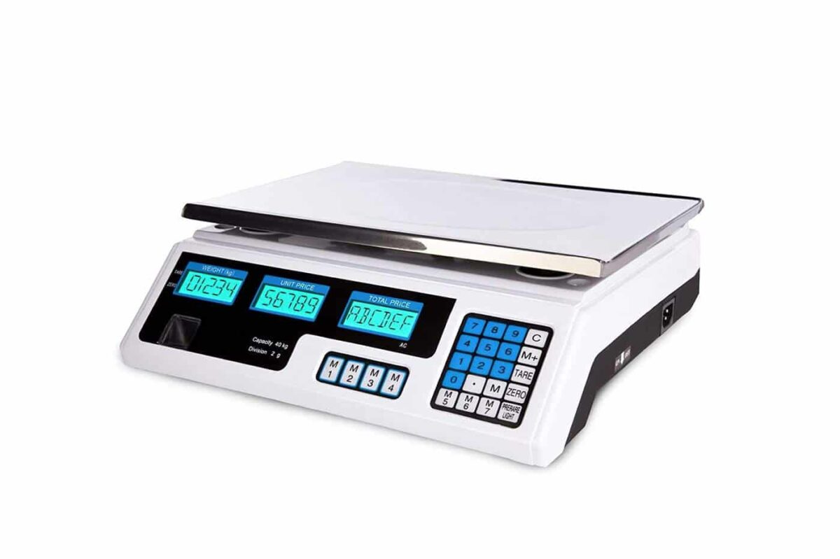 BÁSCULA DE MOSTRADOR DIGITAL ELECTRÓNICA PROFESIONAL 40 KG 2 GRAMOS COCINA 194AR