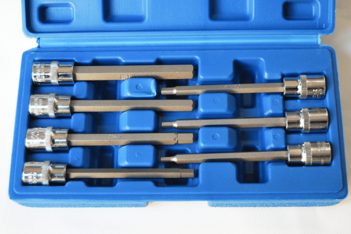 VASOS HEXAGONALES PUNTA LARGA DE ACERO 110 MM 3/8" VASOS 3 10 mm 881