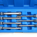 LLAVES DE TUBO TORX PUNTA LARGA 110 MM 3/8" LLAVES DE VASO DE ACERO CR-V T25 T60 898