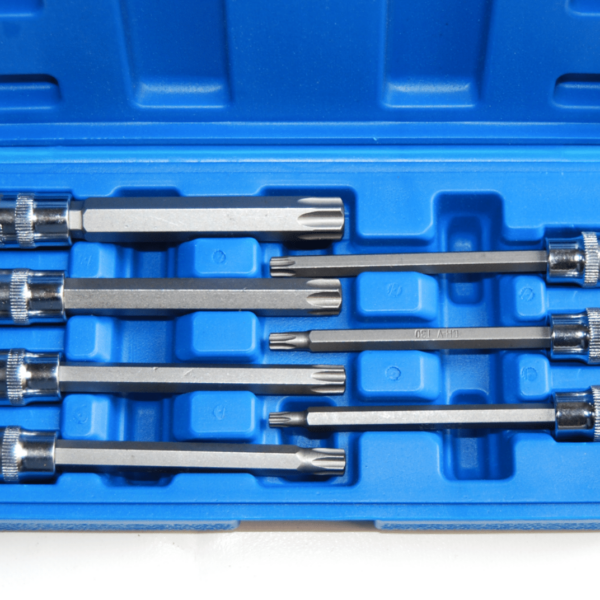 LLAVES DE TUBO TORX PUNTA LARGA 110 MM 3/8" LLAVES DE VASO DE ACERO CR-V T25 T60 898
