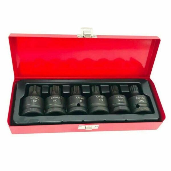 LLAVES DE TUBO ACANALADAS TORX XZN IMPACT 3/4" M16 M18 T70 T80 T90 T100 291HY