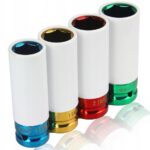 LLAVES DE TUBO LLANTAS DE ALEACIÓN LLANTA 17, 19, 21, 22 mm AUTO 1/2 " 4 PIEZAS 265x