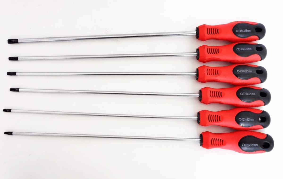 20116 JUEGO DE DESTORNILLADORES DE PUNTA TORX 6 PIEZAS LARGO 325 mm T20 T45 DESTORNILLADOR DESTORNILLADOR 129 SK