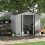CASETA DE ALMACENAMIENTO CASETA DE JARDÍN PORTAHERRAMIENTAS DE CHAPA 2,8 METROS CUADRADOS 030WT