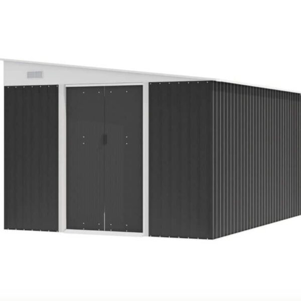 CASETA DE CASA TRASTERO CASETA DE JARDÍN PORTAHERRAMIENTAS DE CHAPA 9,5 M² 529