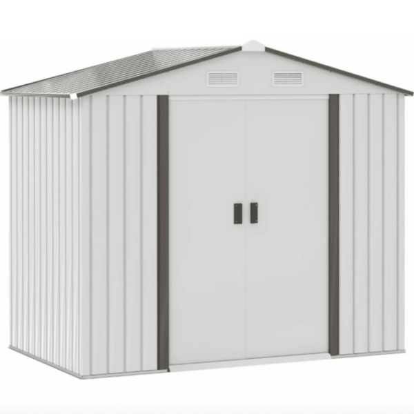 CASETA DE ALMACENAMIENTO CASETA DE JARDÍN PORTAHERRAMIENTAS DE CHAPA 2,8 METROS CUADRADOS 030WT