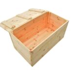 BANCO DE PECHO EN MADERA DE PINO NATURAL PINTABLE 73x35x33 cm 408