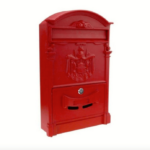 BUZÓN BUZÓN BUZÓN DE CORREO ALUMINIO HOGAR EXTERIOR 26x9xh41cm ROJO 602vn