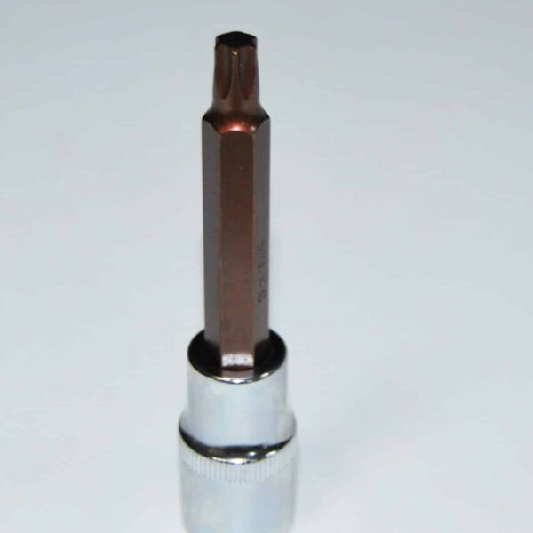 TORX T40 LLAVE DE TUBO BROCA LARGA 100 MM 1/2" VASOS ACERO S2