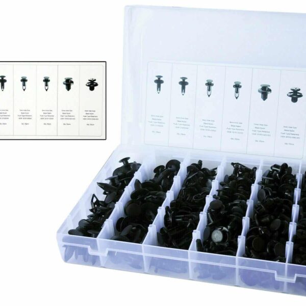 CLIPS DE FIJACIÓN 200 PIEZAS CARROCERÍA PANELES DE PARACHOQUES REMACHES DE PLÁSTICO 895