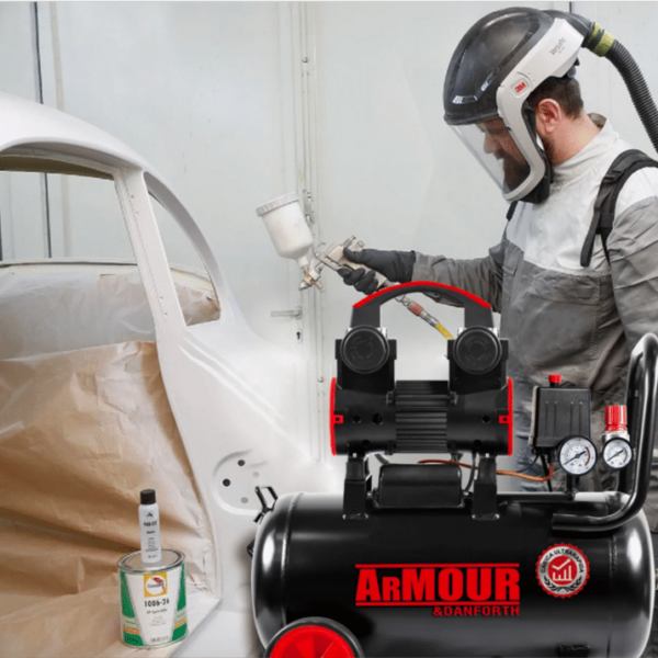 COMPRESOR DE AIRE SÚPER SILENCIADO 24 LITROS 8 BAR 115PSI 1.5 HP LIBRE DE ACEITE 370AD